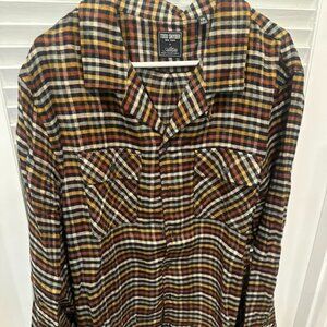 Todd Snyder Men's LS plaid flannel shirt.  XXL
